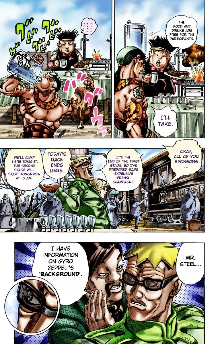 JoJo's Bizarre Adventure Part 7 - Steel Ball Run (Official Colored) chapter 12 page 8
