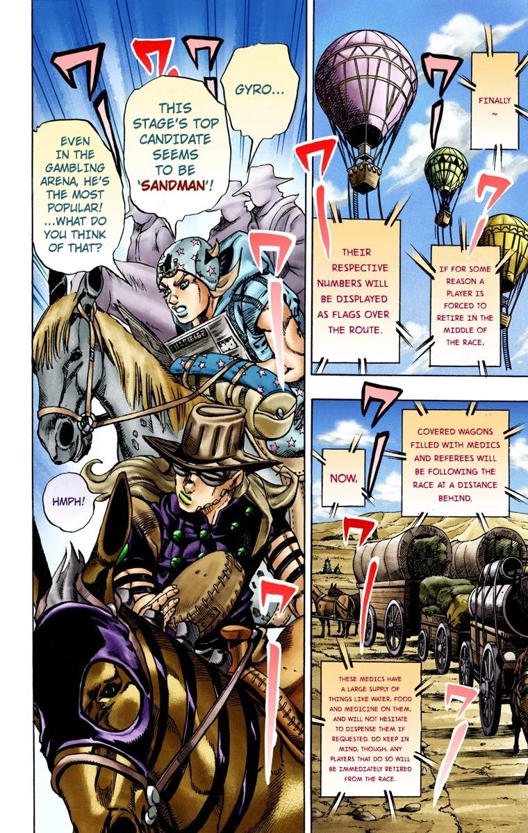 JoJo's Bizarre Adventure Part 7 - Steel Ball Run (Official Colored) chapter 13 page 17