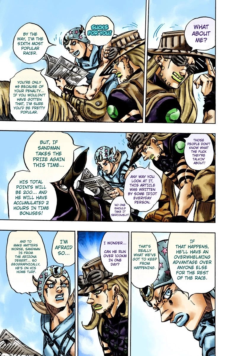 JoJo's Bizarre Adventure Part 7 - Steel Ball Run (Official Colored) chapter 13 page 18