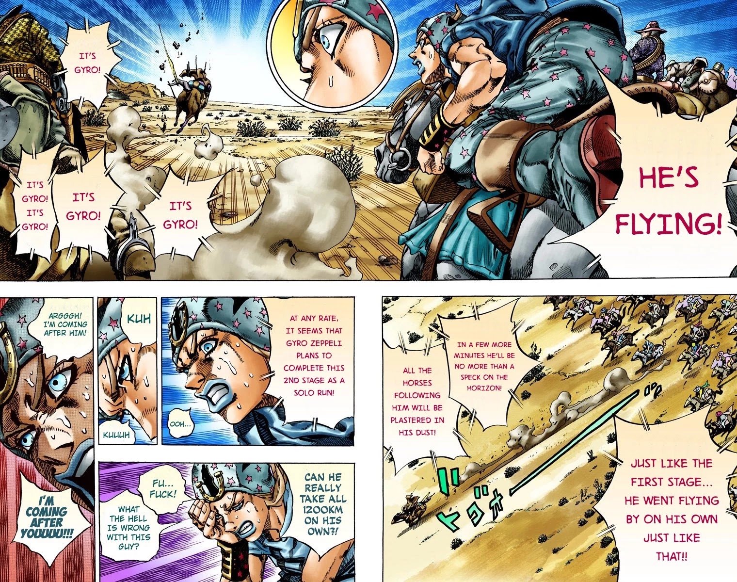 JoJo's Bizarre Adventure Part 7 - Steel Ball Run (Official Colored) chapter 13 page 24