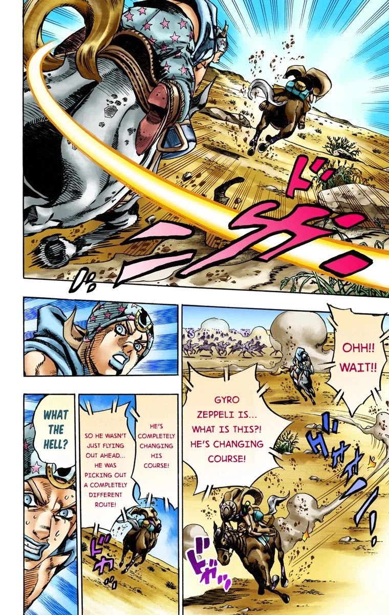 JoJo's Bizarre Adventure Part 7 - Steel Ball Run (Official Colored) chapter 13 page 25