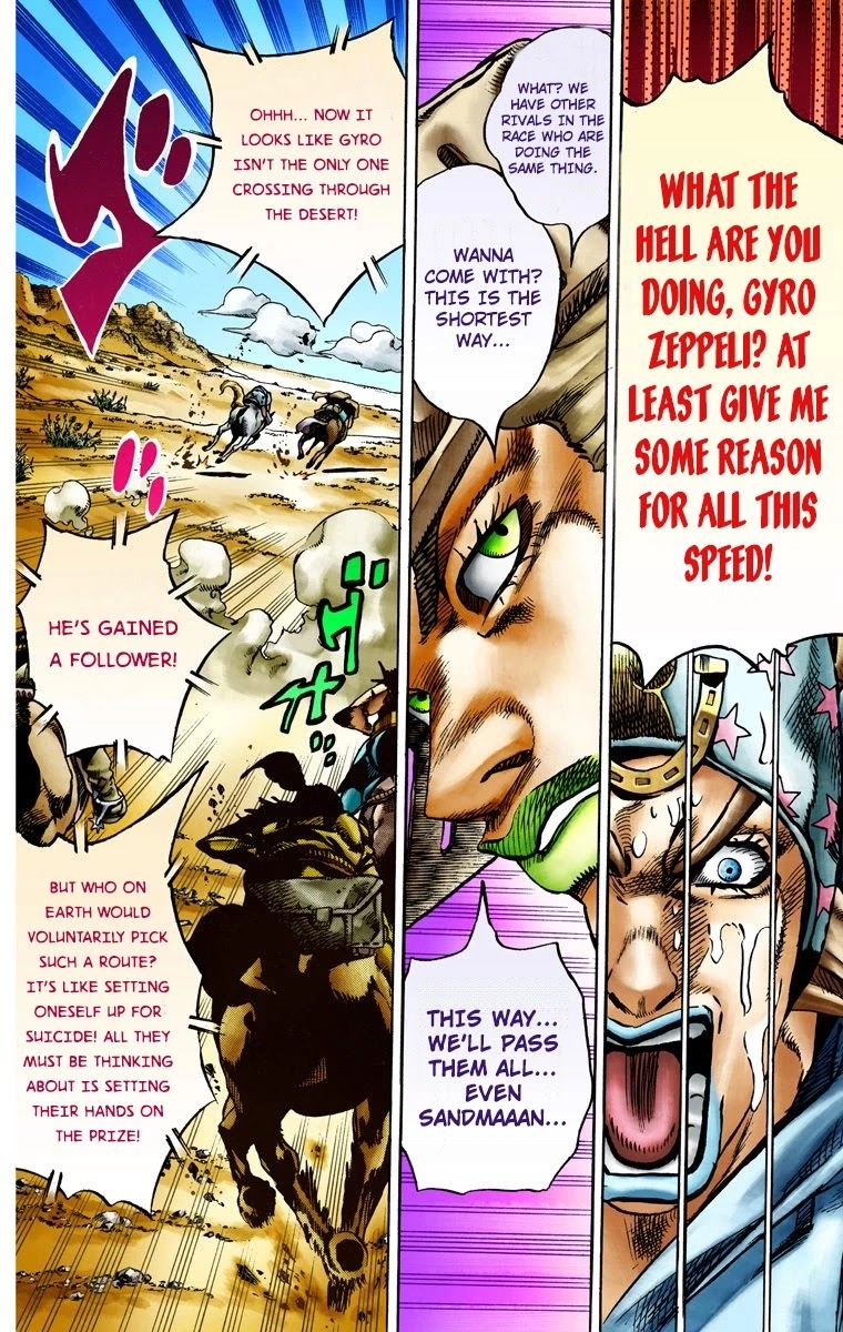 JoJo's Bizarre Adventure Part 7 - Steel Ball Run (Official Colored) chapter 13 page 27