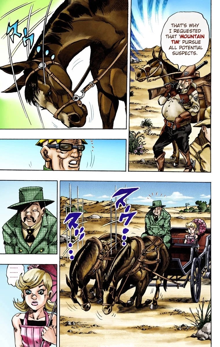 JoJo's Bizarre Adventure Part 7 - Steel Ball Run (Official Colored) chapter 13 page 4