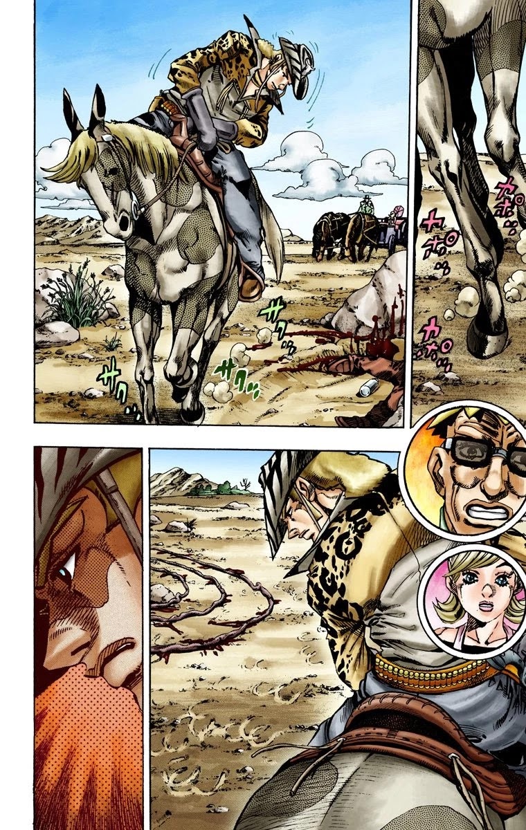 JoJo's Bizarre Adventure Part 7 - Steel Ball Run (Official Colored) chapter 13 page 8
