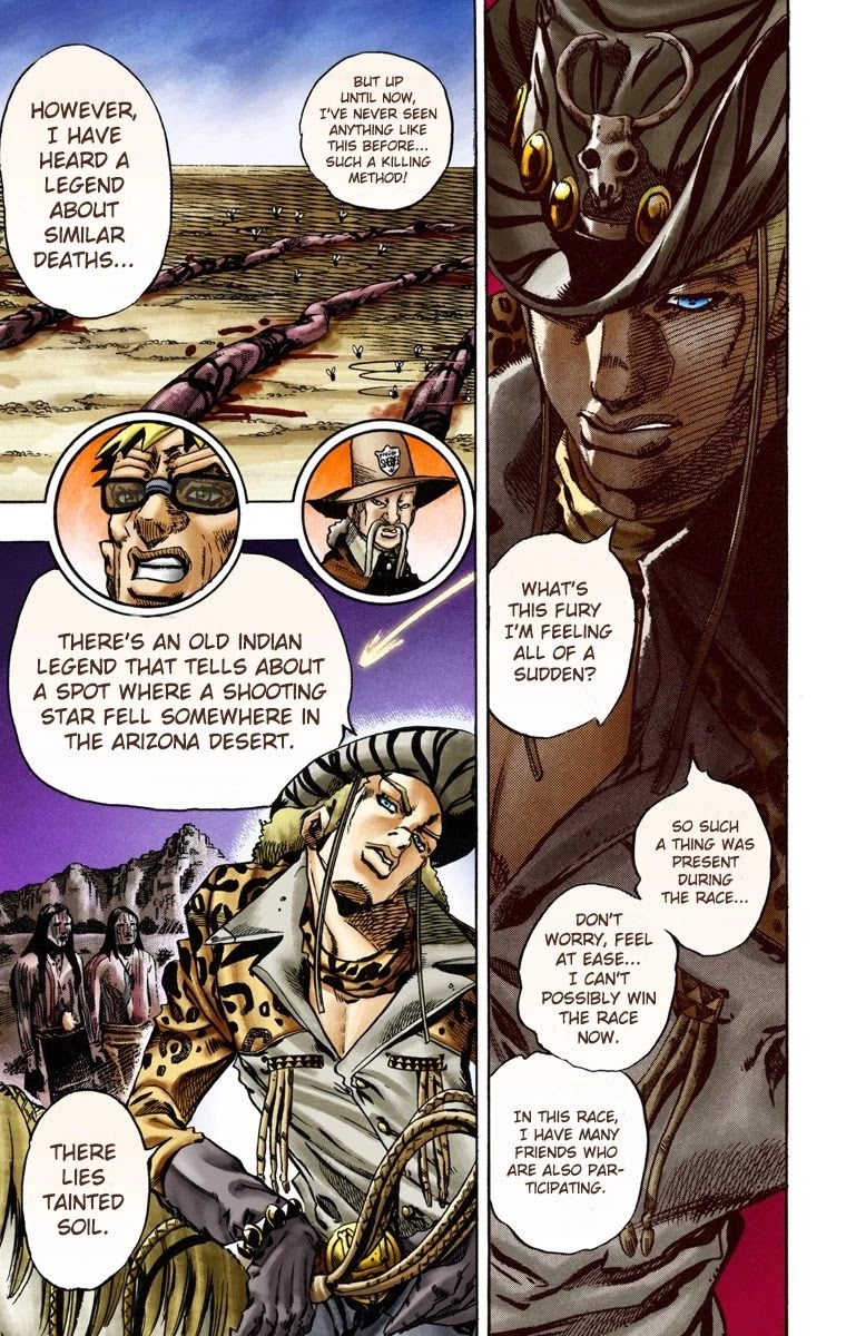 JoJo's Bizarre Adventure Part 7 - Steel Ball Run (Official Colored) chapter 13 page 9