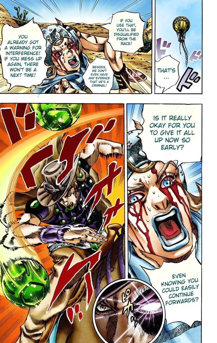 JoJo's Bizarre Adventure Part 7 - Steel Ball Run (Official Colored) chapter 14 page 23