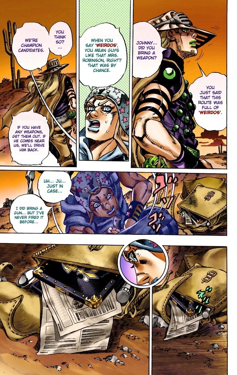 JoJo's Bizarre Adventure Part 7 - Steel Ball Run (Official Colored) chapter 15 page 10