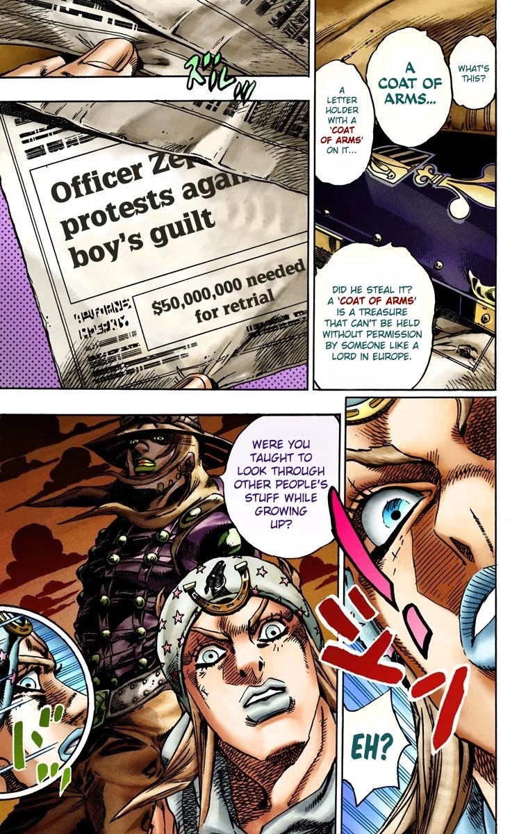 JoJo's Bizarre Adventure Part 7 - Steel Ball Run (Official Colored) chapter 15 page 12