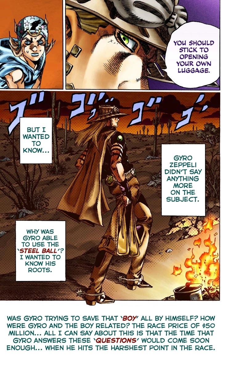JoJo's Bizarre Adventure Part 7 - Steel Ball Run (Official Colored) chapter 15 page 14