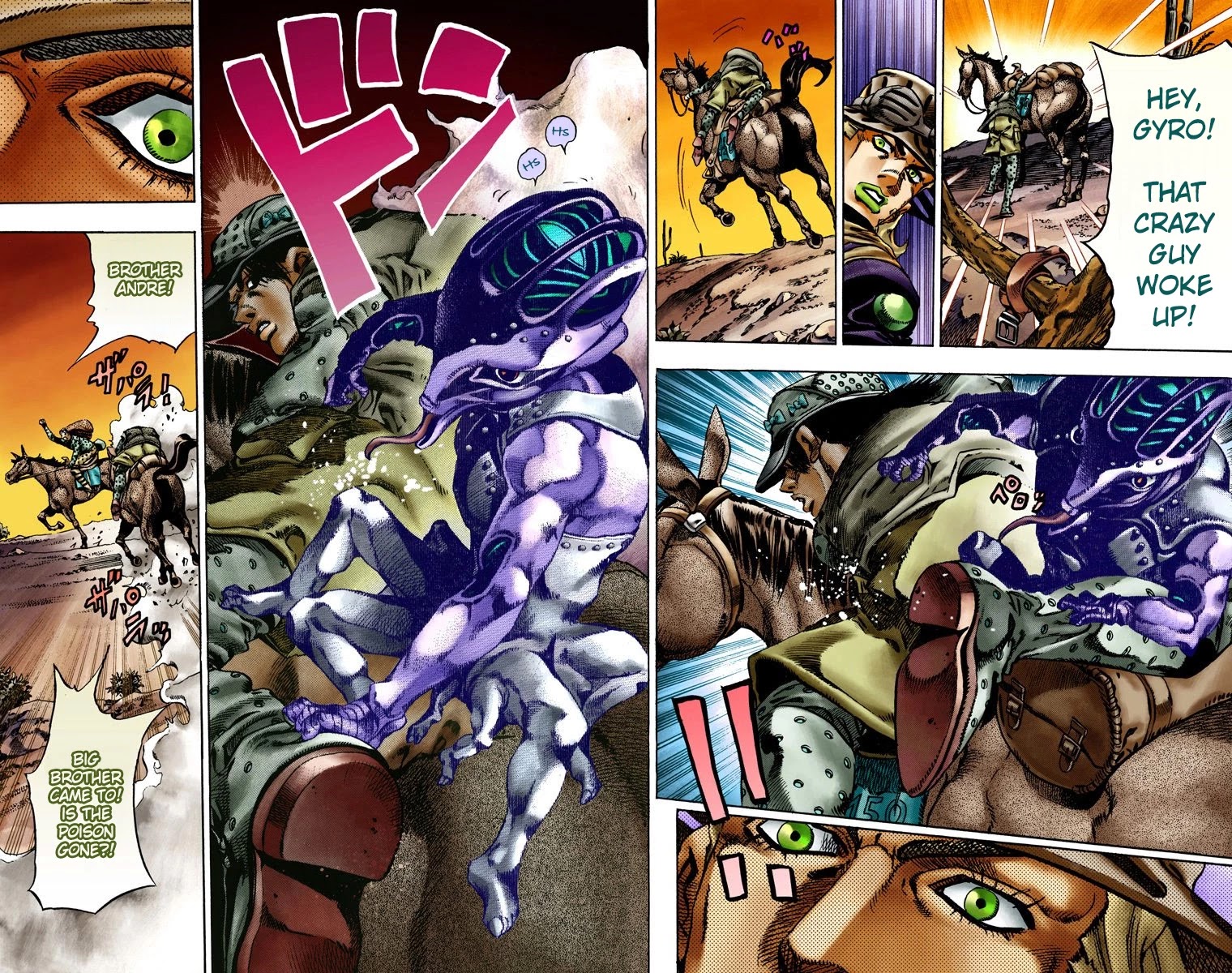 JoJo's Bizarre Adventure Part 7 - Steel Ball Run (Official Colored) chapter 16 page 17