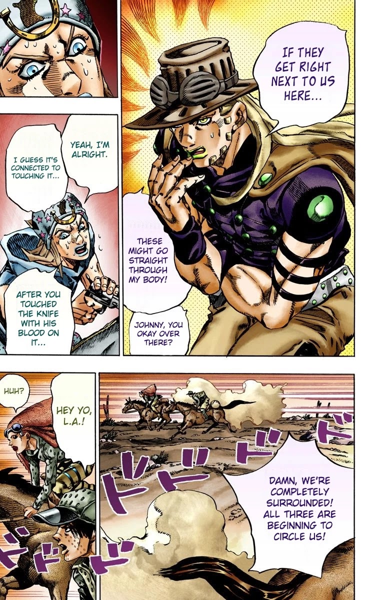 JoJo's Bizarre Adventure Part 7 - Steel Ball Run (Official Colored) chapter 16 page 19