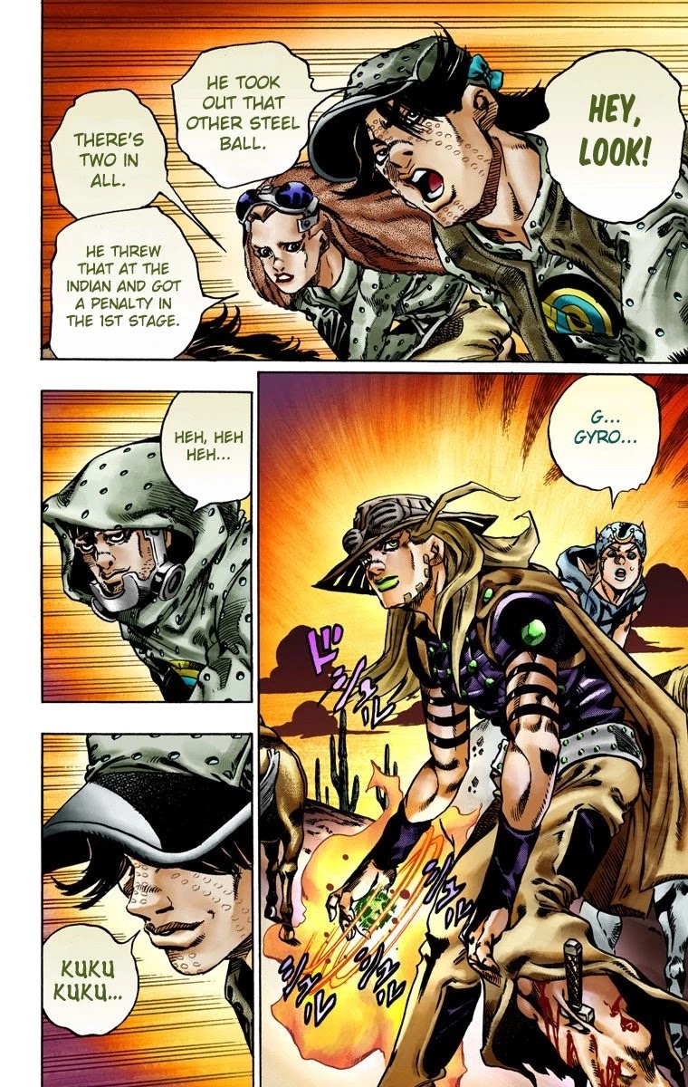 JoJo's Bizarre Adventure Part 7 - Steel Ball Run (Official Colored) chapter 16 page 22