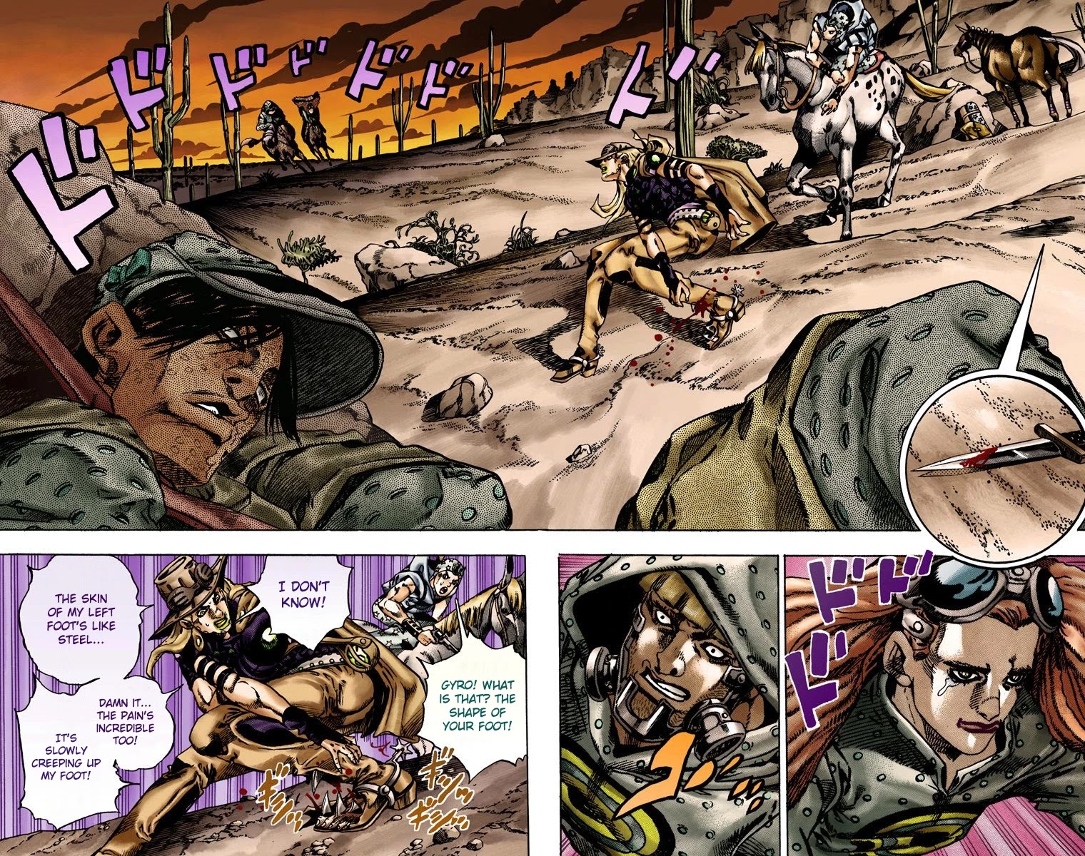 JoJo's Bizarre Adventure Part 7 - Steel Ball Run (Official Colored) chapter 16 page 3