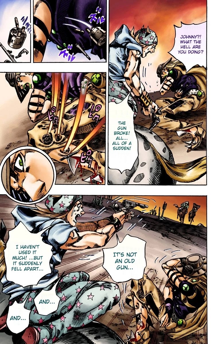 JoJo's Bizarre Adventure Part 7 - Steel Ball Run (Official Colored) chapter 16 page 7