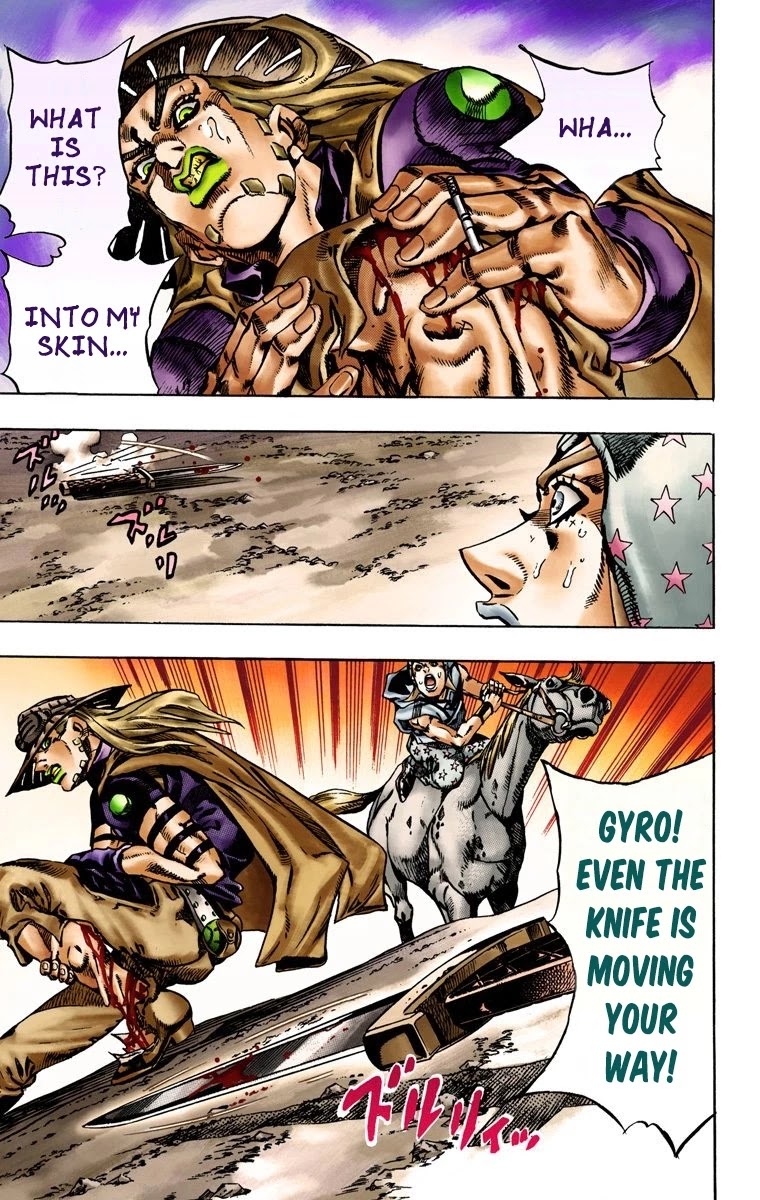 JoJo's Bizarre Adventure Part 7 - Steel Ball Run (Official Colored) chapter 16 page 9