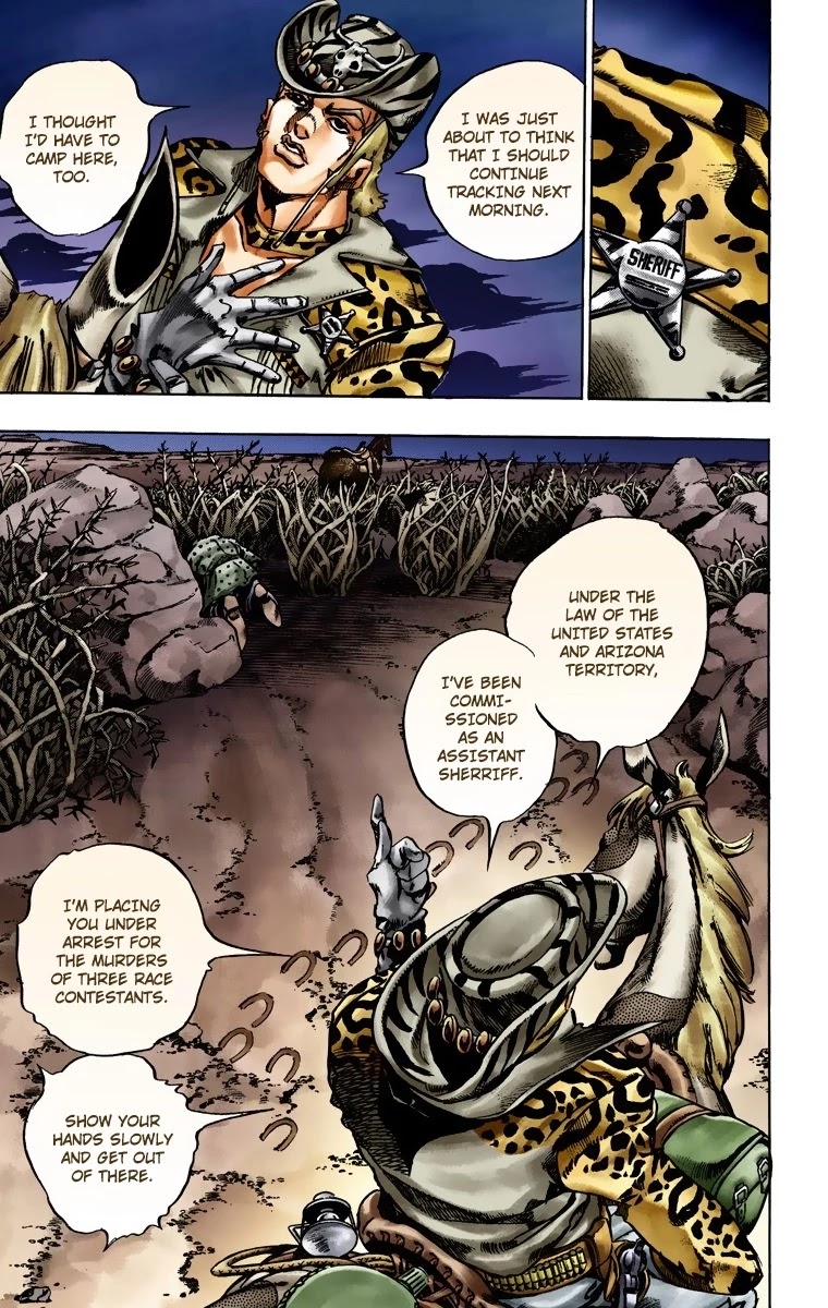 JoJo's Bizarre Adventure Part 7 - Steel Ball Run (Official Colored) chapter 17 page 14