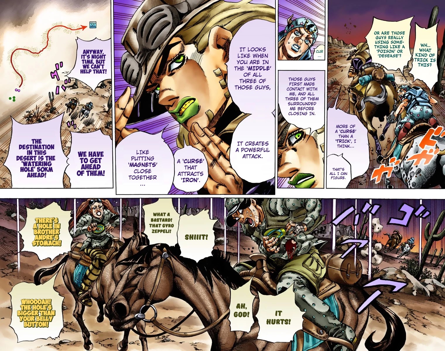 JoJo's Bizarre Adventure Part 7 - Steel Ball Run (Official Colored) chapter 17 page 3