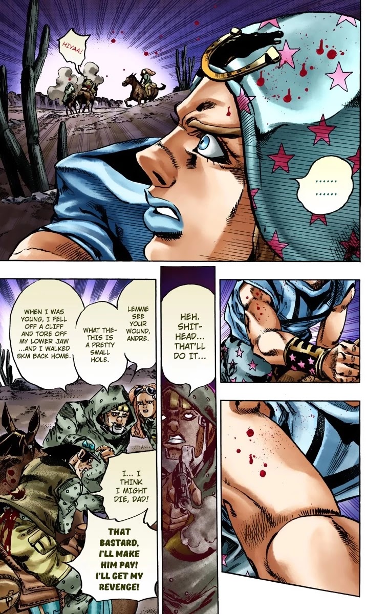 JoJo's Bizarre Adventure Part 7 - Steel Ball Run (Official Colored) chapter 17 page 7
