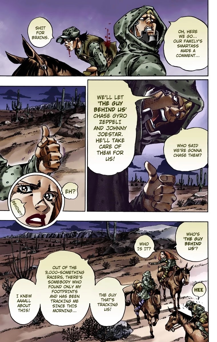 JoJo's Bizarre Adventure Part 7 - Steel Ball Run (Official Colored) chapter 17 page 9