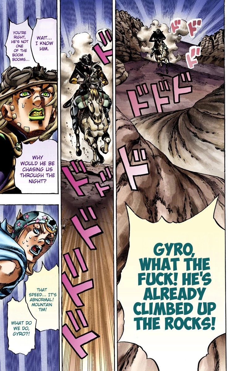 JoJo's Bizarre Adventure Part 7 - Steel Ball Run (Official Colored) chapter 18 page 6