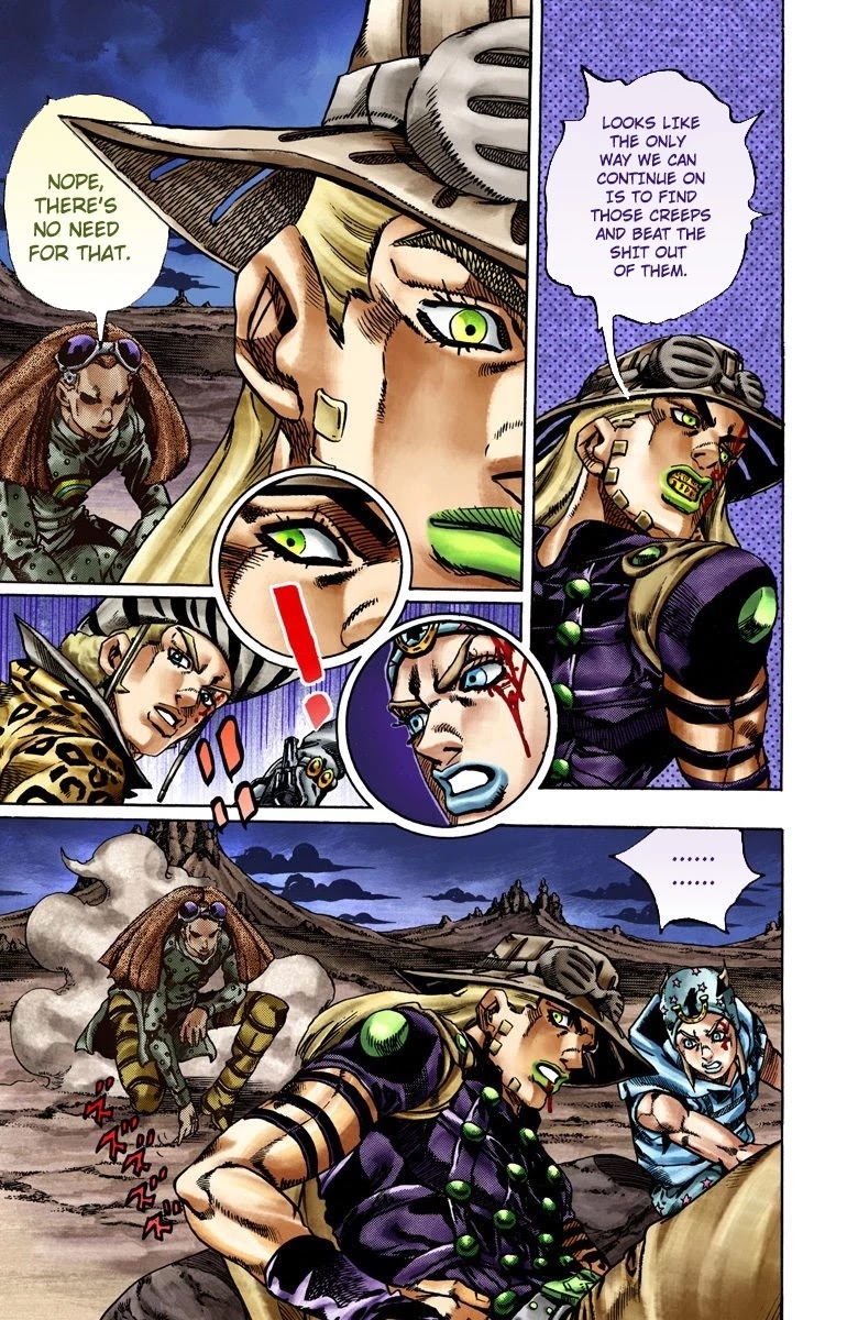 JoJo's Bizarre Adventure Part 7 - Steel Ball Run (Official Colored) chapter 19 page 8