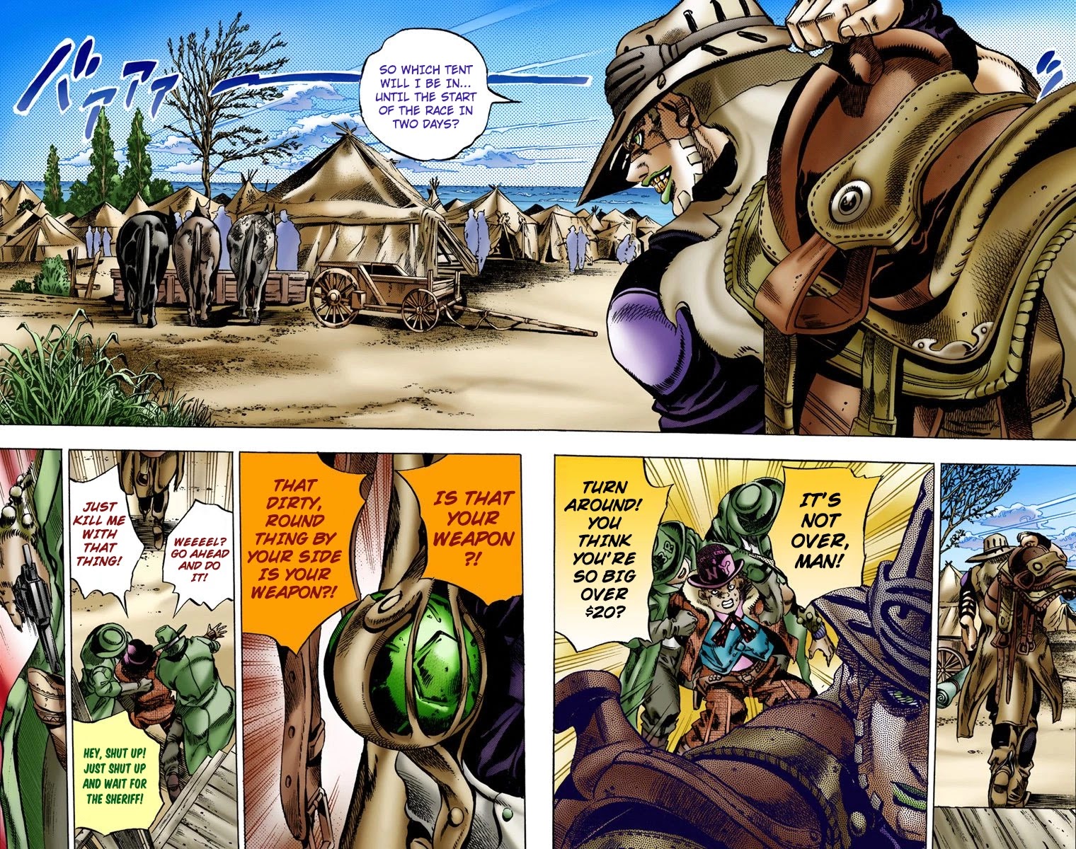 JoJo's Bizarre Adventure Part 7 - Steel Ball Run (Official Colored) chapter 2 page 12