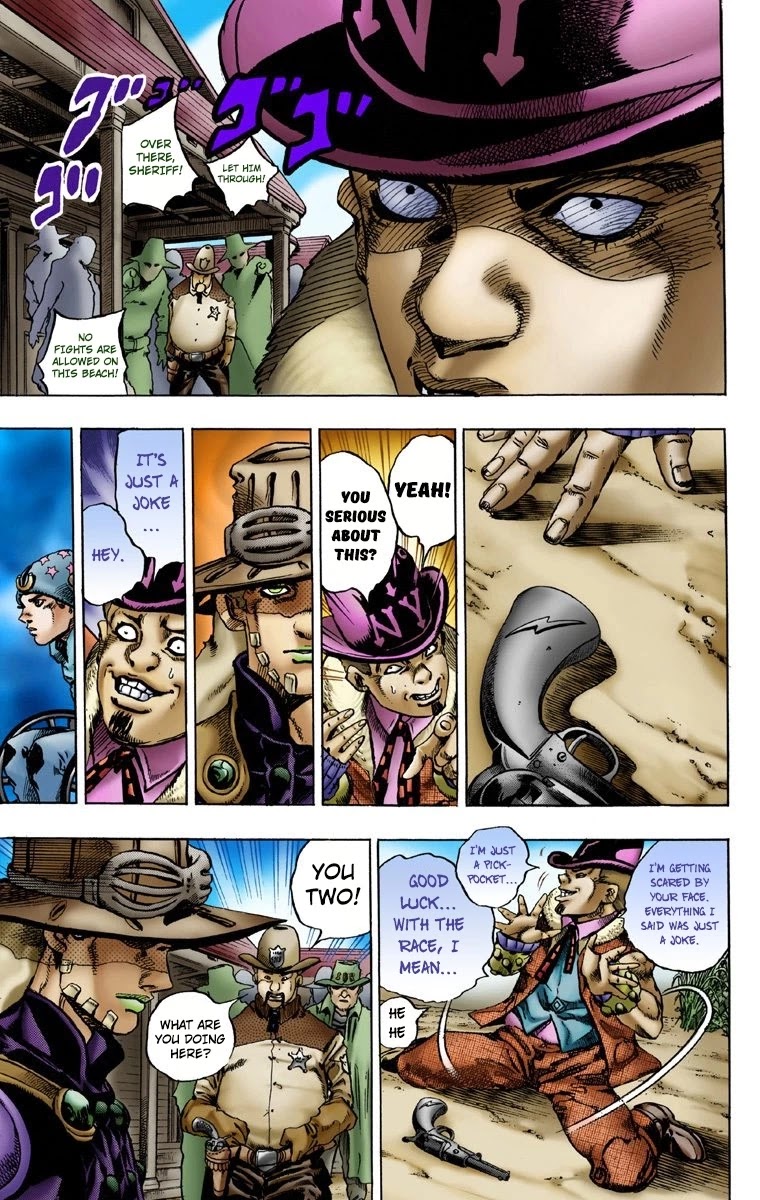 JoJo's Bizarre Adventure Part 7 - Steel Ball Run (Official Colored) chapter 2 page 19