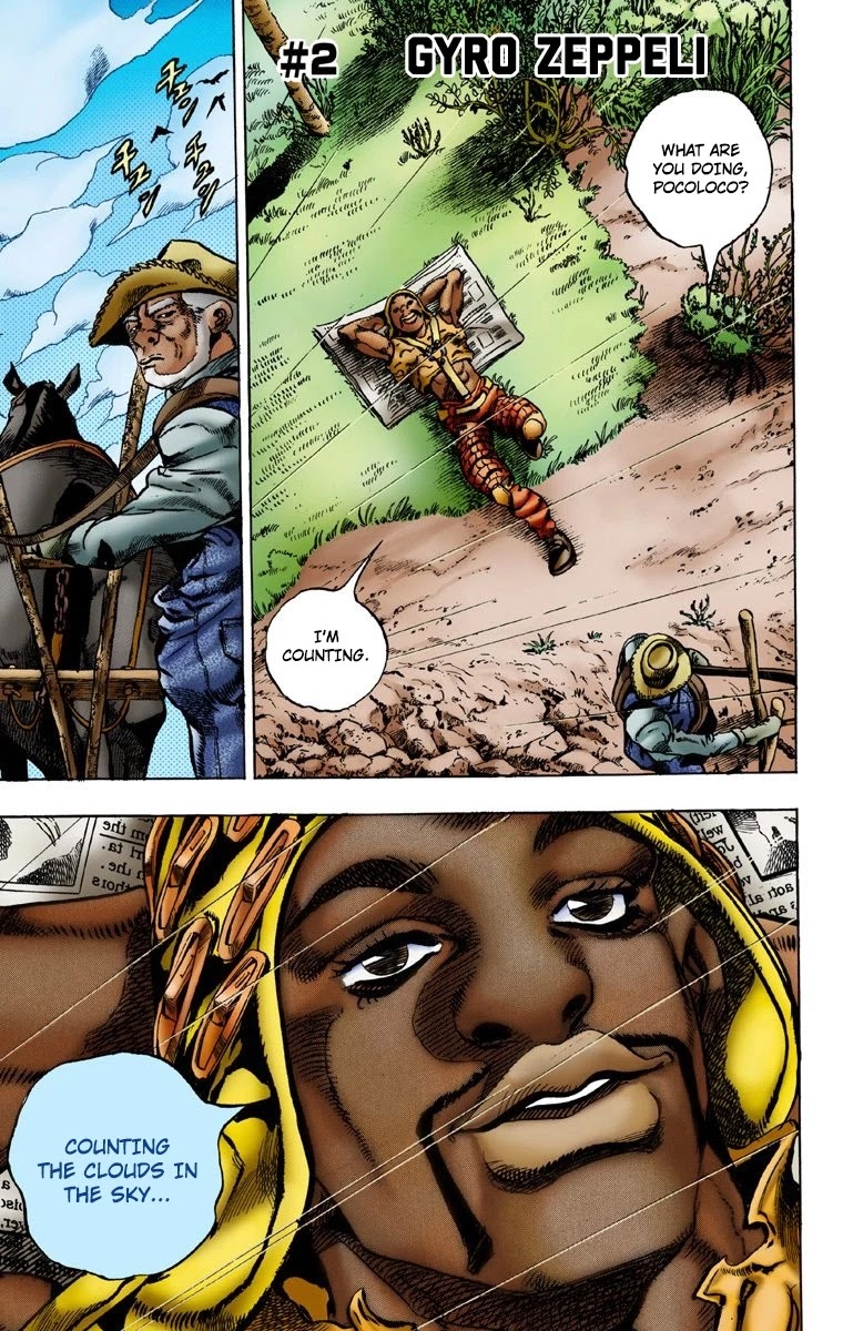JoJo's Bizarre Adventure Part 7 - Steel Ball Run (Official Colored) chapter 2 page 2