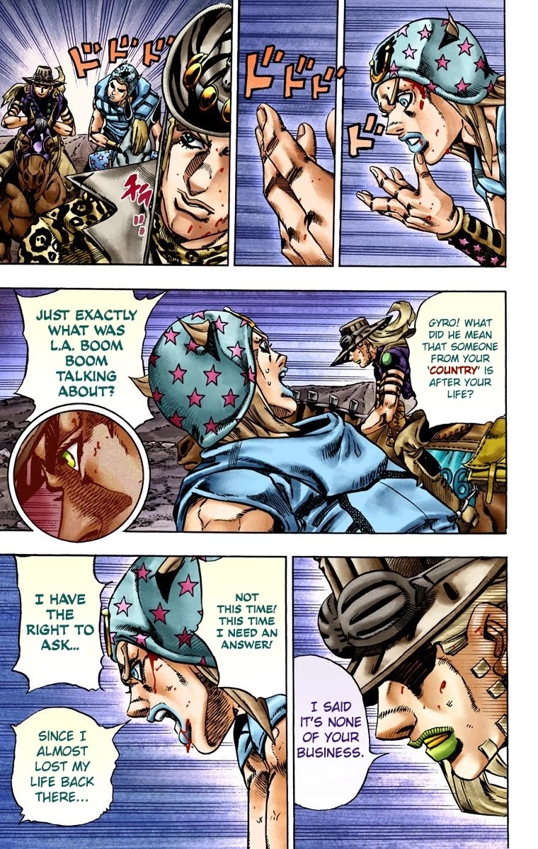 JoJo's Bizarre Adventure Part 7 - Steel Ball Run (Official Colored) chapter 20 page 13