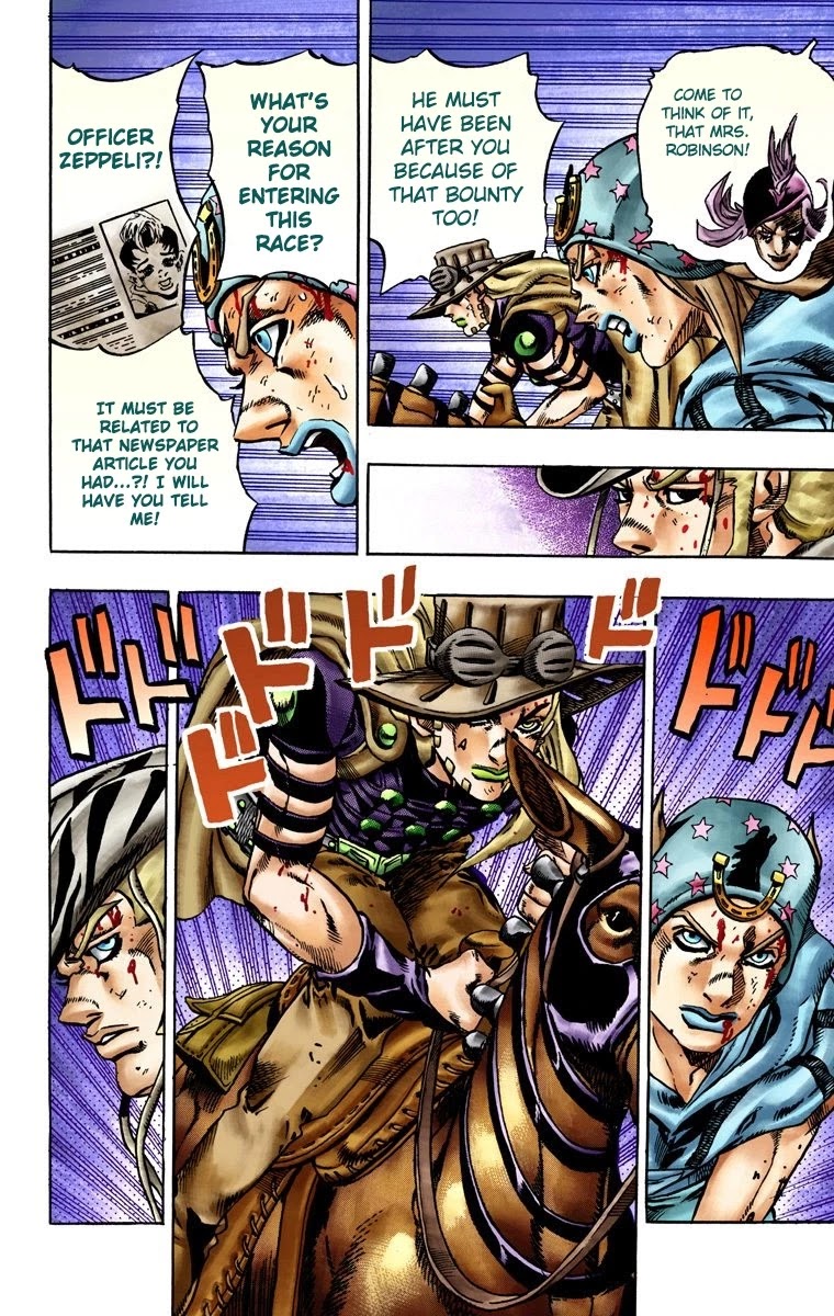JoJo's Bizarre Adventure Part 7 - Steel Ball Run (Official Colored) chapter 20 page 14