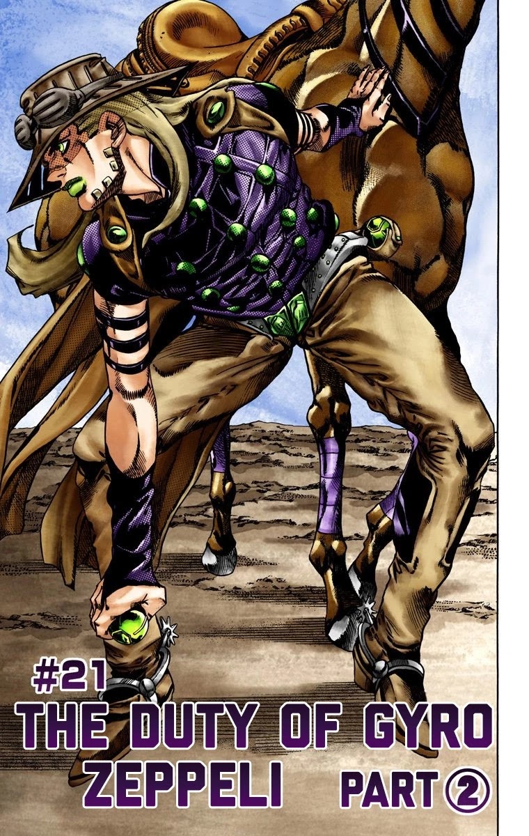 JoJo's Bizarre Adventure Part 7 - Steel Ball Run (Official Colored) chapter 21 page 2