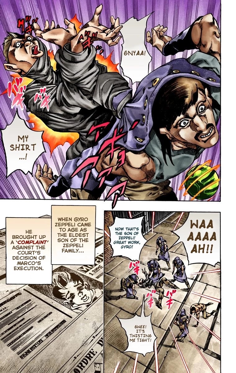 JoJo's Bizarre Adventure Part 7 - Steel Ball Run (Official Colored) chapter 21 page 8
