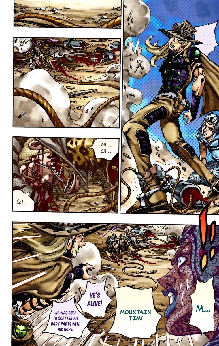 JoJo's Bizarre Adventure Part 7 - Steel Ball Run (Official Colored) chapter 22 page 6