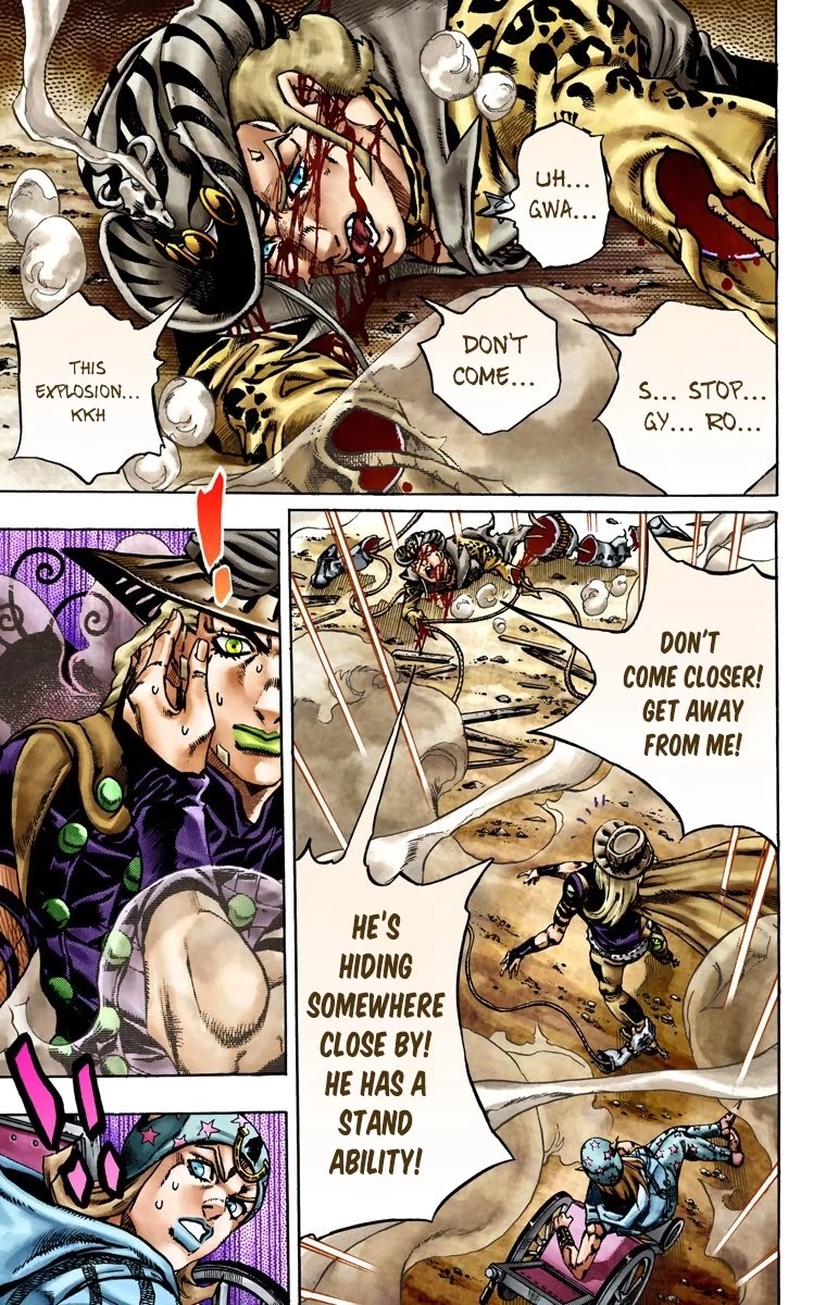 JoJo's Bizarre Adventure Part 7 - Steel Ball Run (Official Colored) chapter 22 page 7