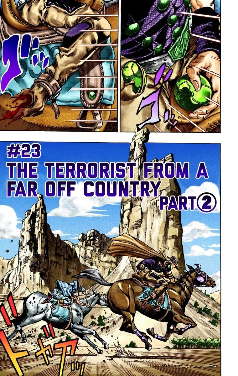 JoJo's Bizarre Adventure Part 7 - Steel Ball Run (Official Colored) chapter 23 page 2
