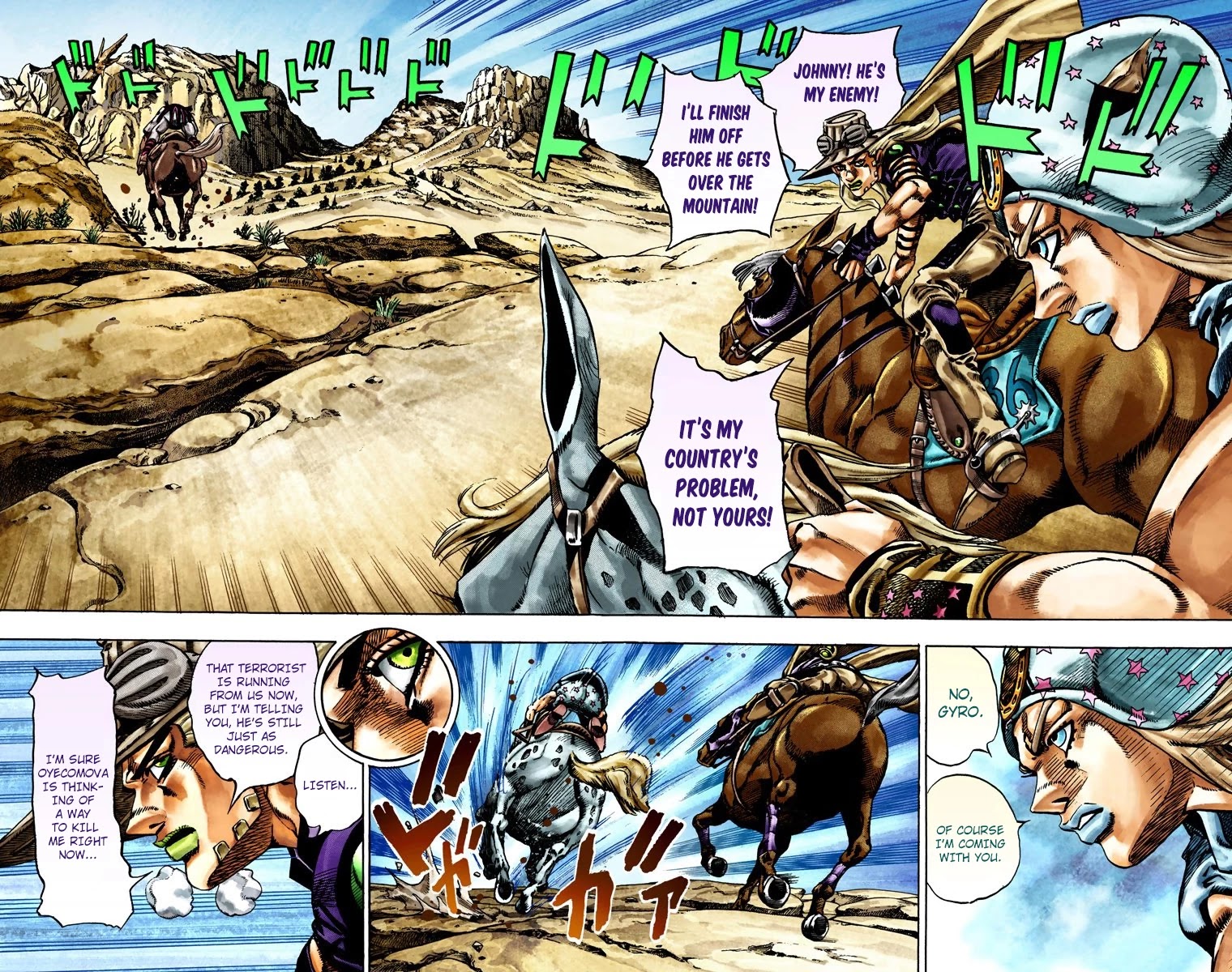 JoJo's Bizarre Adventure Part 7 - Steel Ball Run (Official Colored) chapter 23 page 3