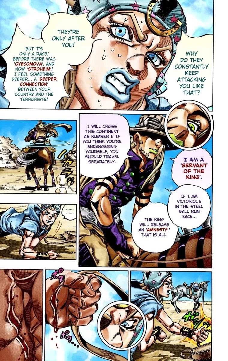 JoJo's Bizarre Adventure Part 7 - Steel Ball Run (Official Colored) chapter 25 page 18