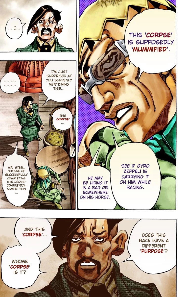 JoJo's Bizarre Adventure Part 7 - Steel Ball Run (Official Colored) chapter 25 page 29