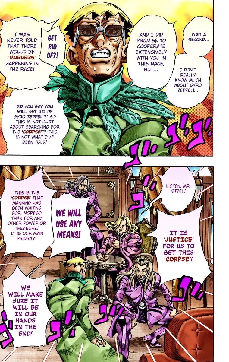 JoJo's Bizarre Adventure Part 7 - Steel Ball Run (Official Colored) chapter 25 page 33