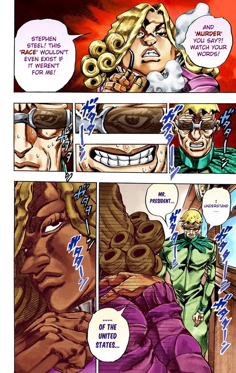 JoJo's Bizarre Adventure Part 7 - Steel Ball Run (Official Colored) chapter 25 page 35
