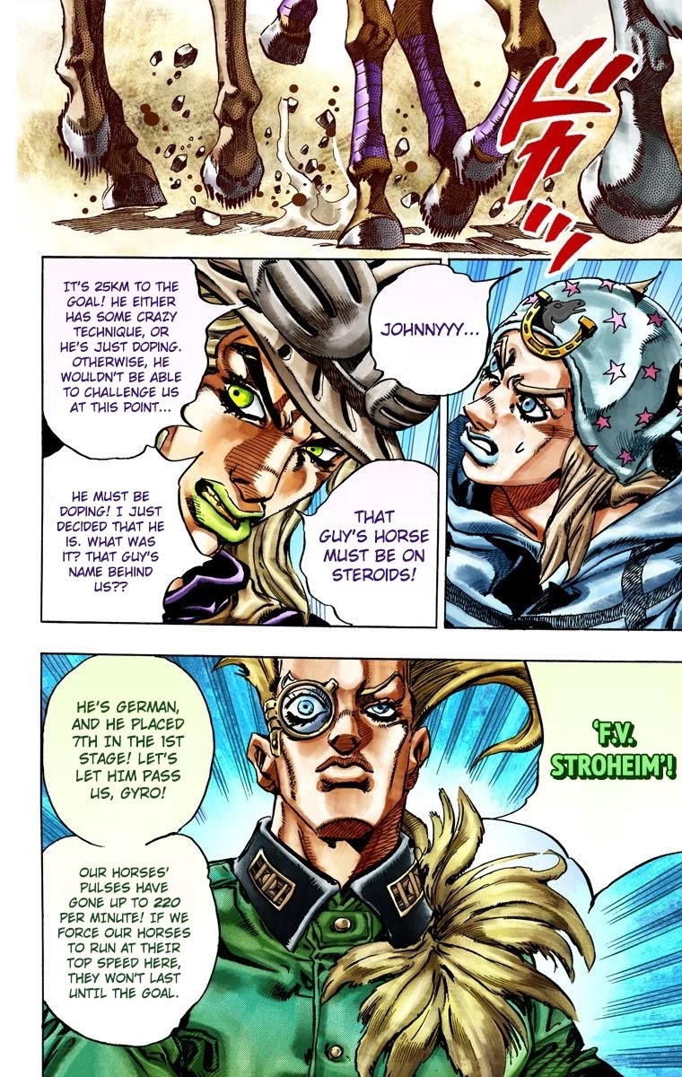 JoJo's Bizarre Adventure Part 7 - Steel Ball Run (Official Colored) chapter 25 page 7