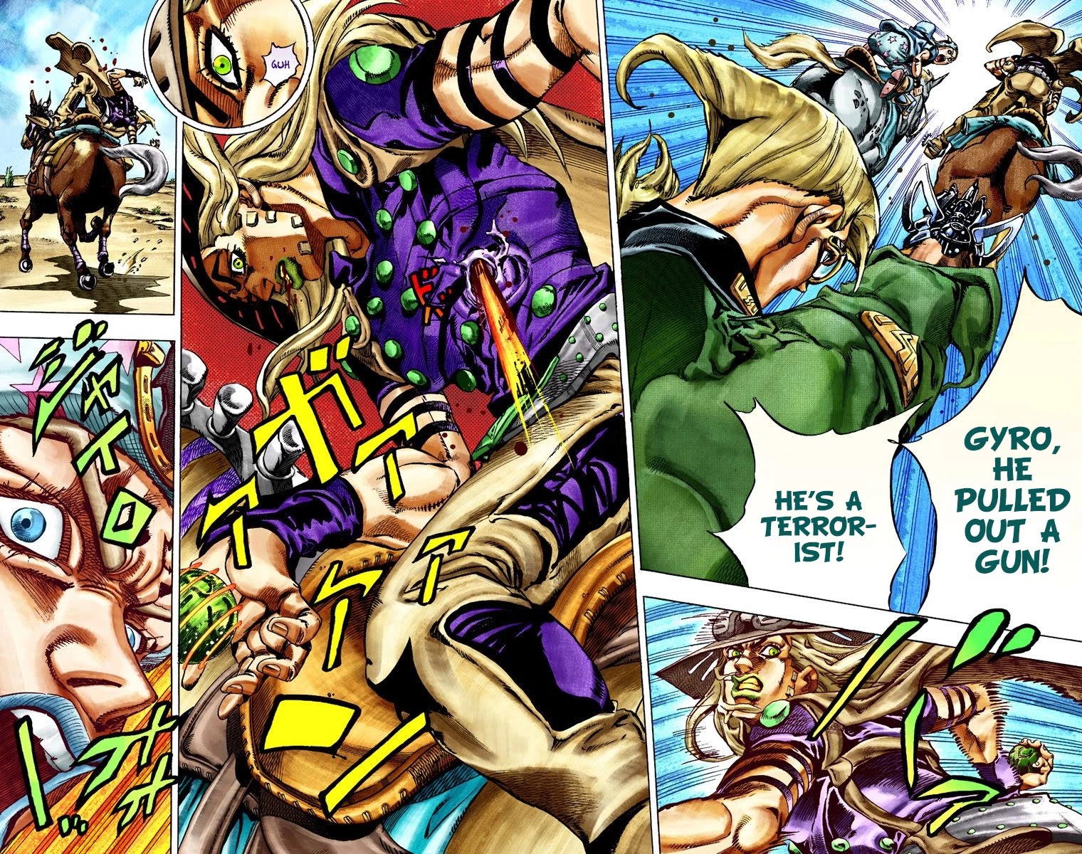 JoJo's Bizarre Adventure Part 7 - Steel Ball Run (Official Colored) chapter 25 page 9