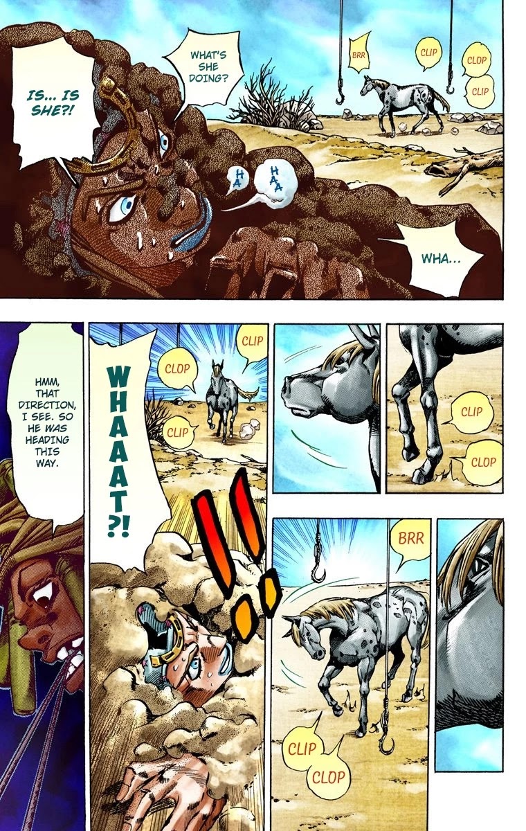 JoJo's Bizarre Adventure Part 7 - Steel Ball Run (Official Colored) chapter 27 page 12