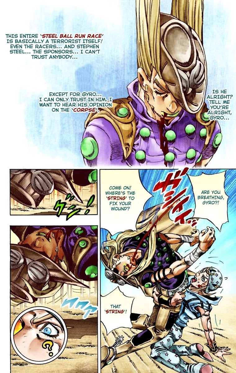 JoJo's Bizarre Adventure Part 7 - Steel Ball Run (Official Colored) chapter 27 page 22