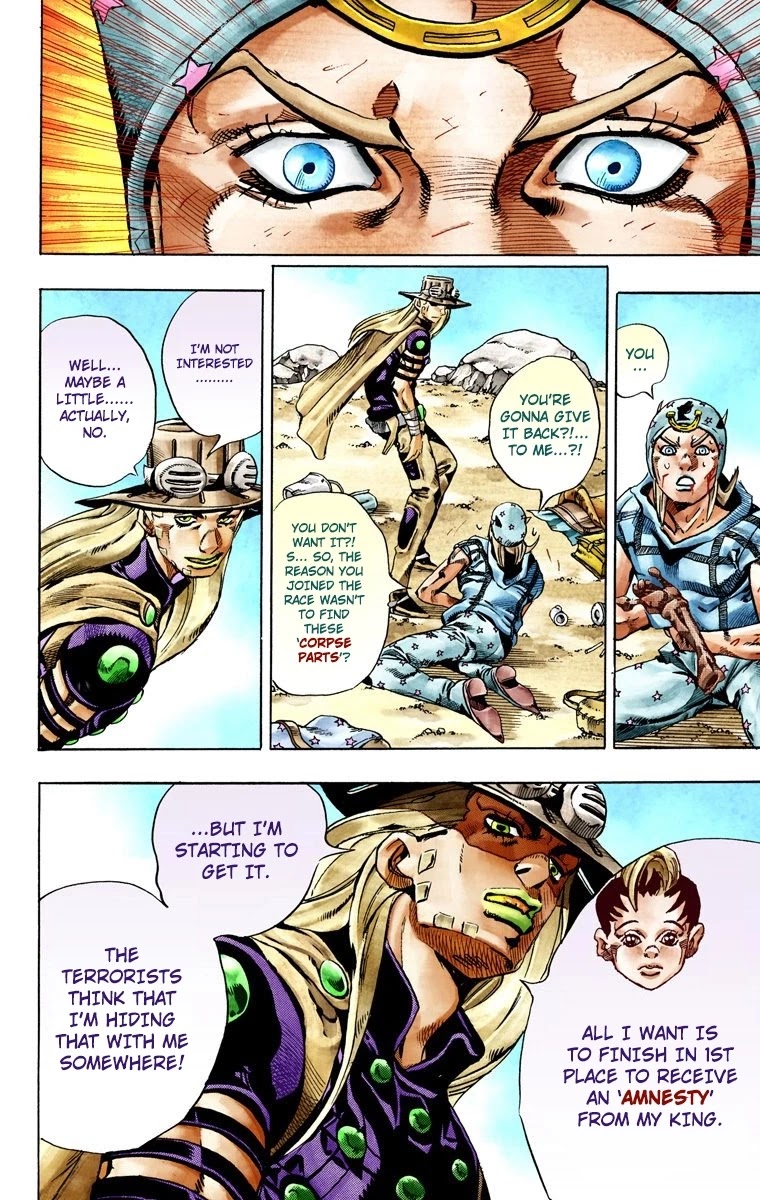 JoJo's Bizarre Adventure Part 7 - Steel Ball Run (Official Colored) chapter 27 page 42