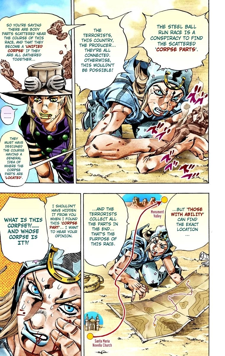 JoJo's Bizarre Adventure Part 7 - Steel Ball Run (Official Colored) chapter 27 page 43
