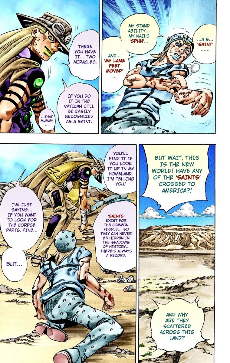 JoJo's Bizarre Adventure Part 7 - Steel Ball Run (Official Colored) chapter 27 page 49