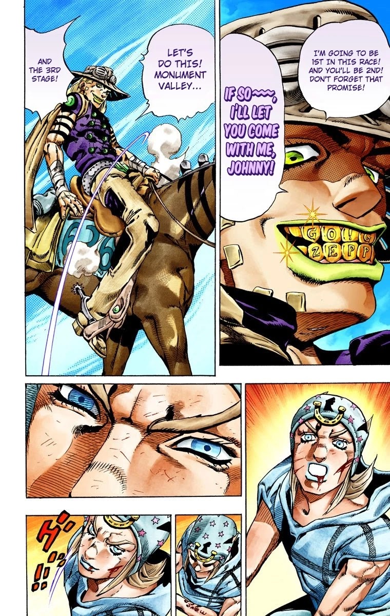 JoJo's Bizarre Adventure Part 7 - Steel Ball Run (Official Colored) chapter 27 page 50