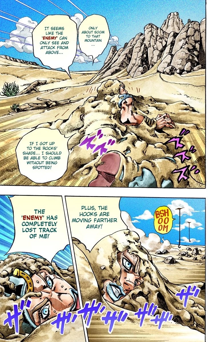 JoJo's Bizarre Adventure Part 7 - Steel Ball Run (Official Colored) chapter 27 page 9