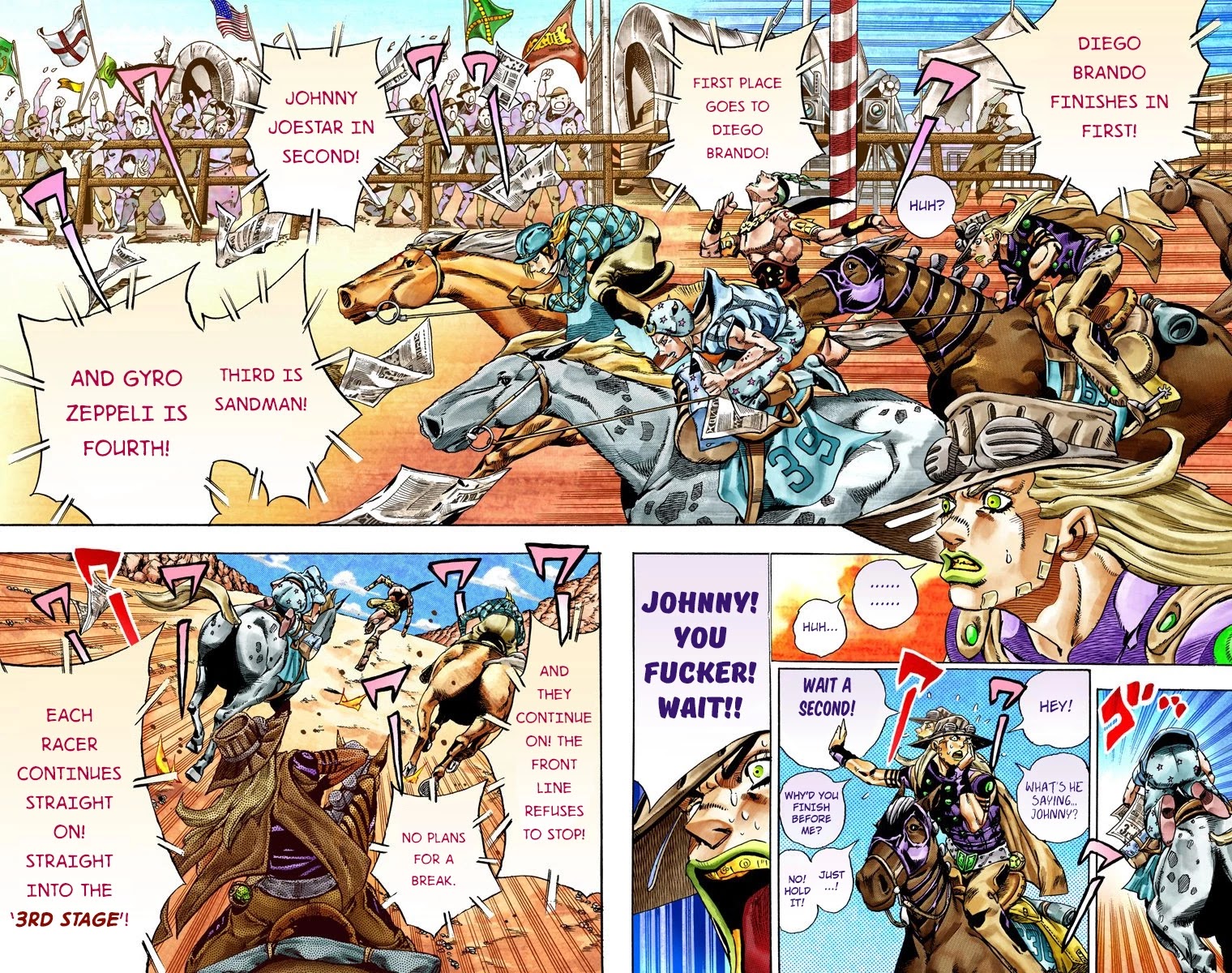JoJo's Bizarre Adventure Part 7 - Steel Ball Run (Official Colored) chapter 28 page 11